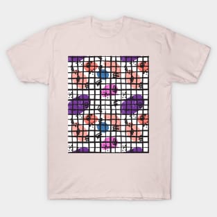 ABSTR lines dots rectang T-Shirt